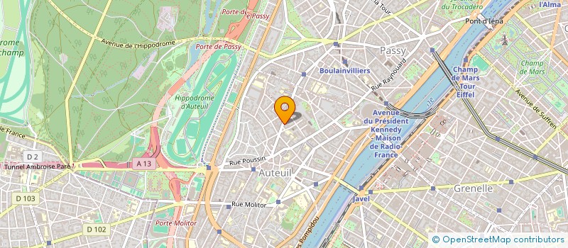 localisation de l'entreprise AF & PARTENAIRES  PARIS