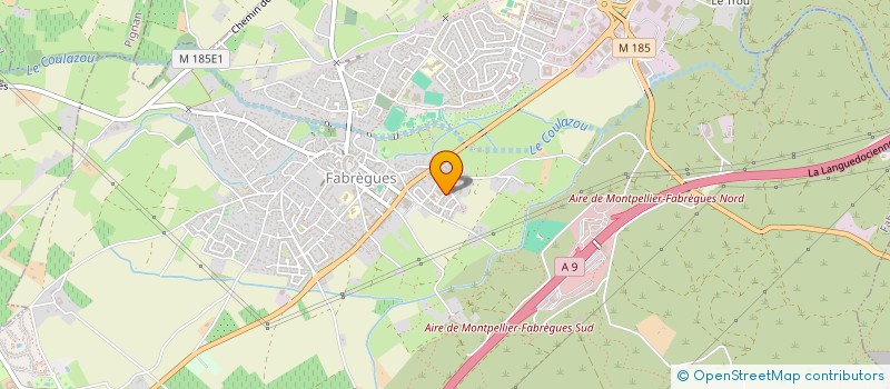 localisation de l'entreprise AF PAYSAGE à FABREGUES