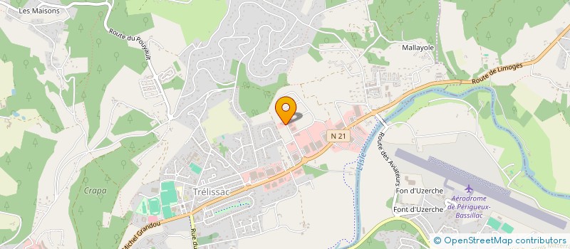 localisation de l'entreprise AF PERFORMANCE  TRELISSAC