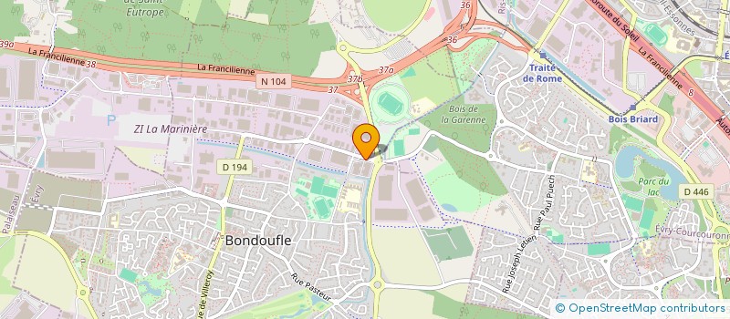 localisation de l'entreprise AF PLEXILIGHT à BONDOUFLE