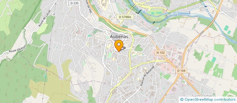 localisation de l'entreprise AF PRO IMMO à AUBENAS