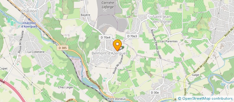 localisation de l'entreprise AF PRO PLOMBERIE  BELMONT-D'AZERGUES