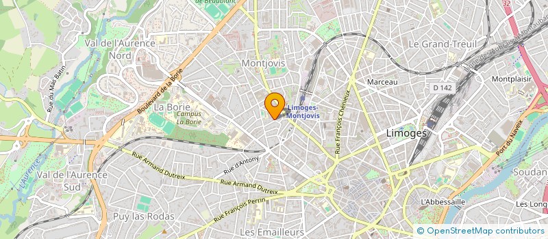 localisation de l'entreprise AF PRODUCTION 87 à LIMOGES