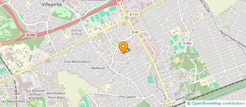 localisation de l'entreprise AF RENOVATION à VILLEPINTE