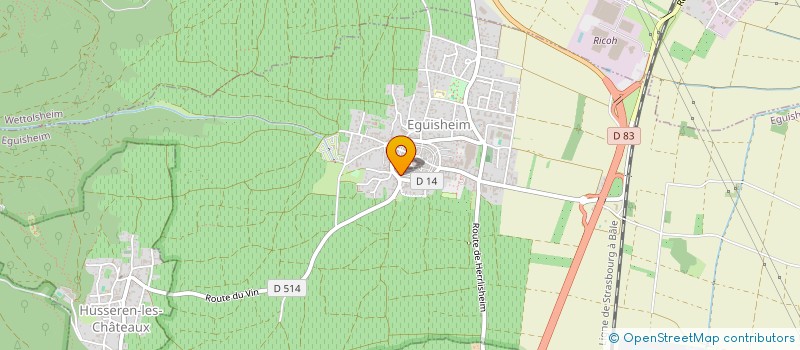 localisation de l'entreprise AF RESTAURATION  EGUISHEIM