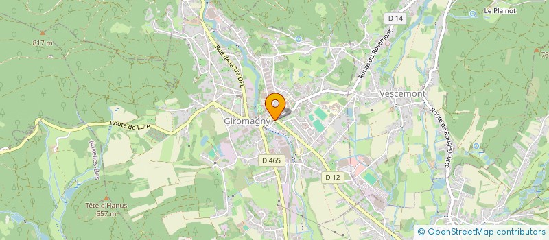 localisation de l'entreprise AF RESTAURATION à GIROMAGNY