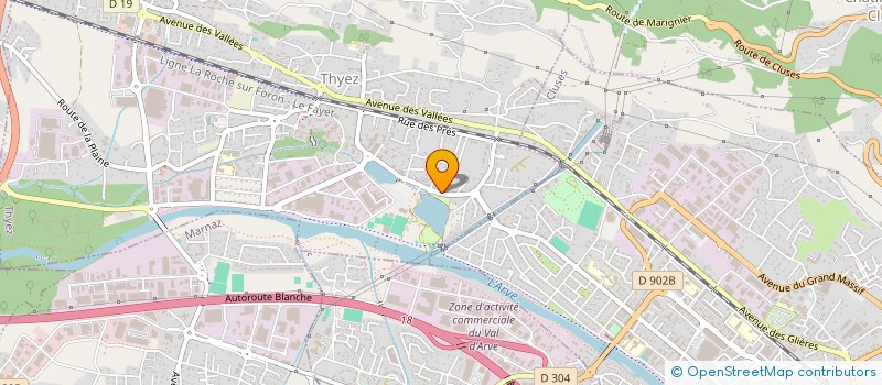 localisation de l'entreprise AF SERVICES  THYEZ