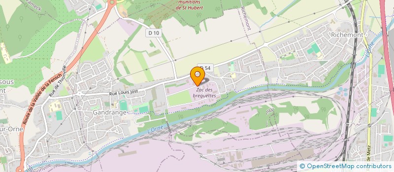 localisation de l'entreprise AF SERVICES INDUSTRIE  GANDRANGE