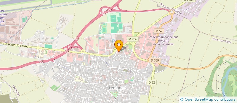 localisation de l'entreprise AF TOOLS  LEMPDES