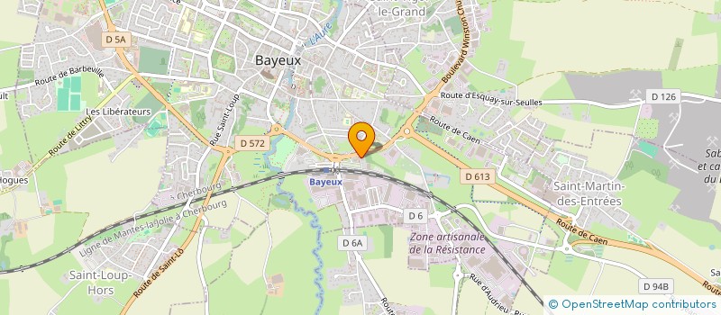 localisation de l'entreprise AF1 FUNERAIRE  BAYEUX