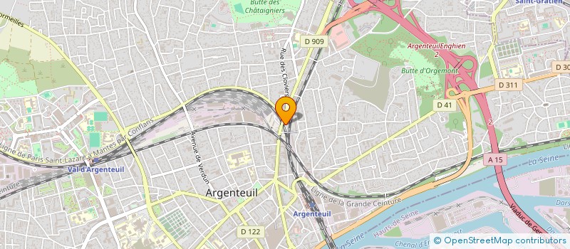 localisation de l'entreprise AF2A CONFORT  ARGENTEUIL