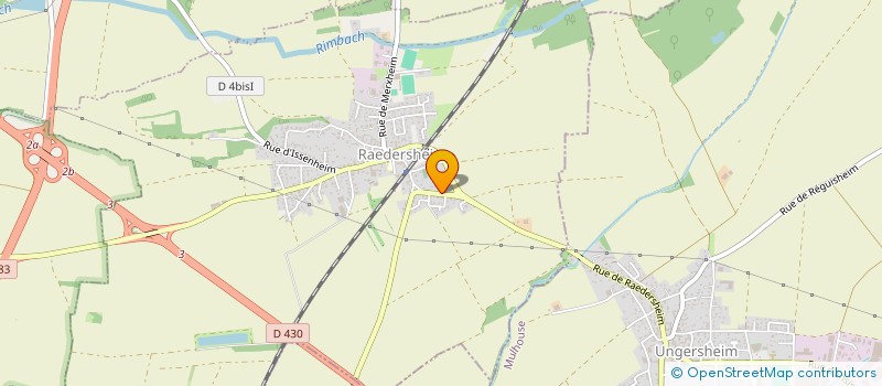 localisation de l'entreprise AF2B  RAEDERSHEIM