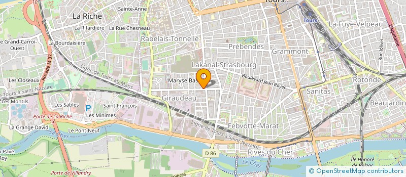 localisation de l'entreprise AF2C DIRECT SARL à TOURS