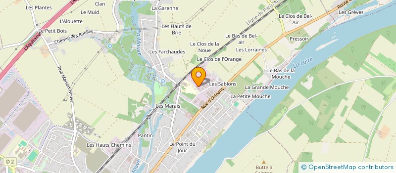 localisation de l'entreprise AF2D à MEUNG-SUR-LOIRE