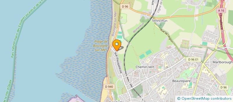 localisation de l'entreprise AF3C  BOULOGNE-SUR-MER