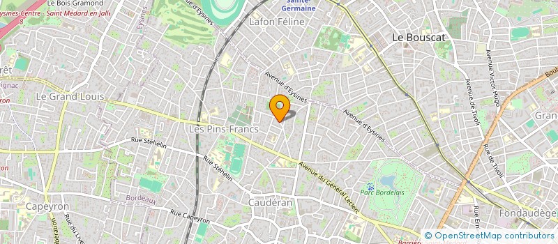 localisation de l'entreprise AF3D GIRONDE à BORDEAUX