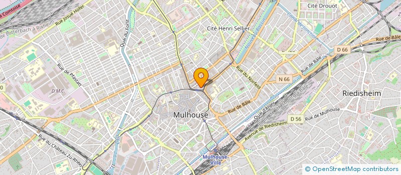 localisation de l'entreprise AF68 EDITIONS à MULHOUSE