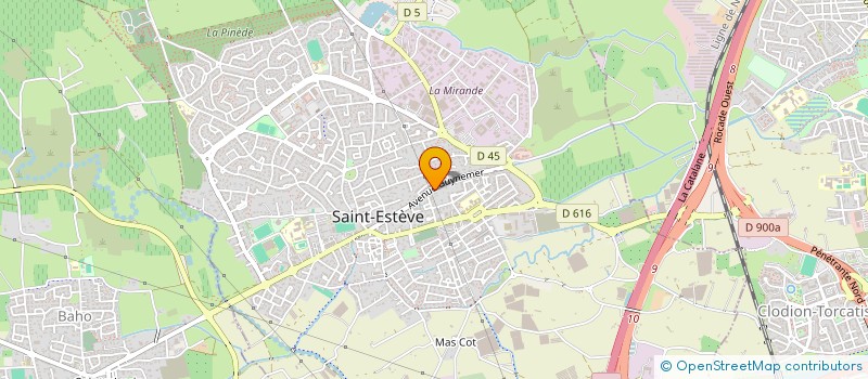 localisation de l'entreprise AFA  SAINT-ESTEVE