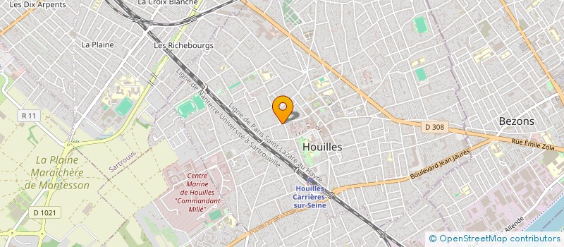 localisation de l'entreprise AFA  HOUILLES