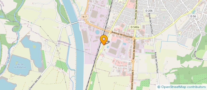 localisation de l'entreprise AFA à MONTELIMAR