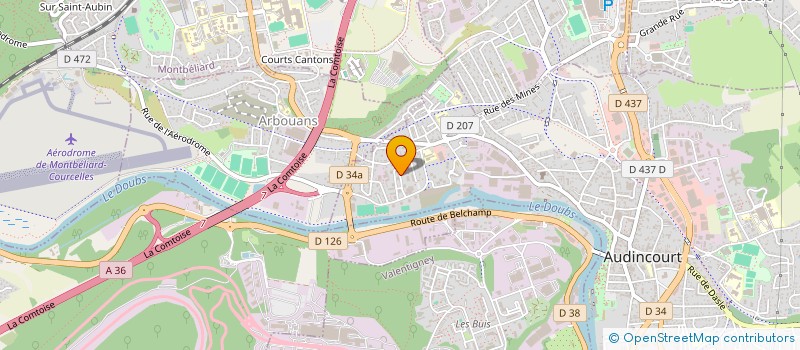 localisation de l'entreprise AFA CONNECT à AUDINCOURT