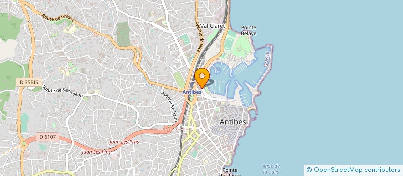 localisation de l'entreprise AFA COURTAGE à ANTIBES