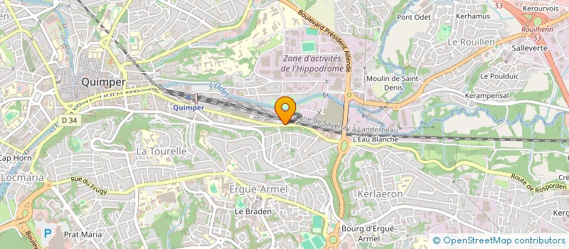 localisation de l'entreprise AFA FERMETURISTE à QUIMPER