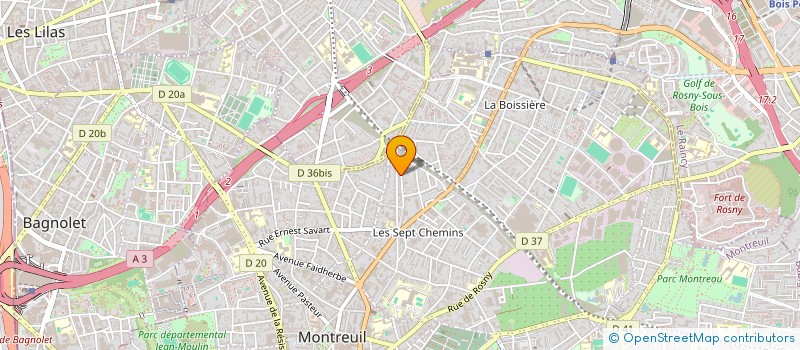 localisation de l'entreprise AFA LOGISTIQUE à MONTREUIL