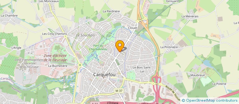 localisation de l'entreprise AFA & LYNE ATELIER FACONNAGE AMEUBLEMENT ET CONSEIL à CARQUEFOU