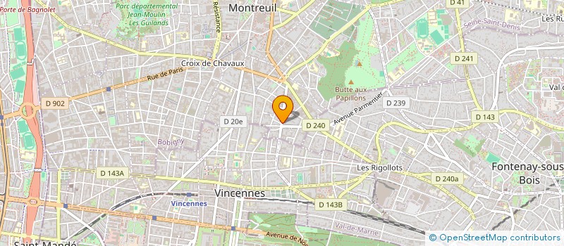 localisation de l'entreprise AFA ZERO à MONTREUIL