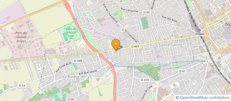 localisation de l'entreprise AFA3  SAINTE SAVINE