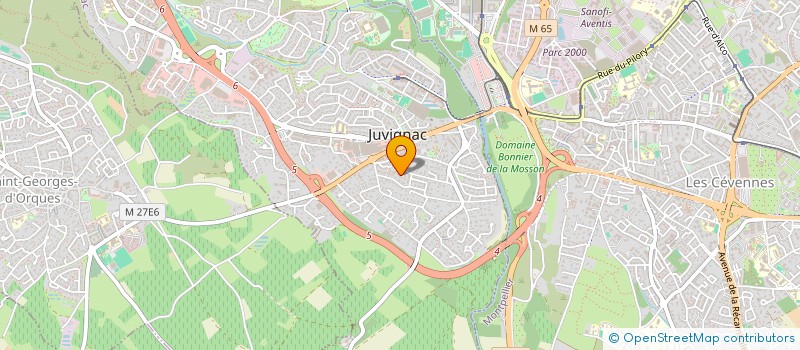localisation de l'entreprise AFAA  JUVIGNAC