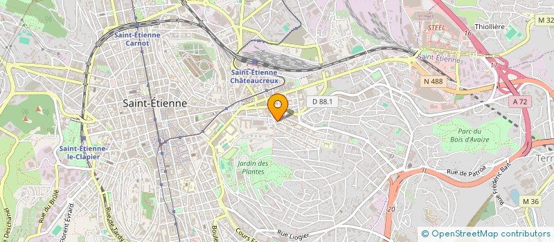 localisation de l'entreprise AFAC à SAINT-ETIENNE