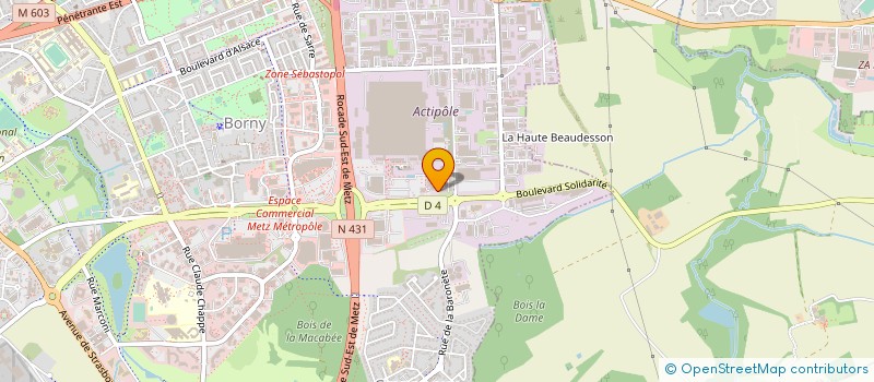 localisation de l'entreprise AFAED DE L'AGGLOMERATION MESSINE  METZ