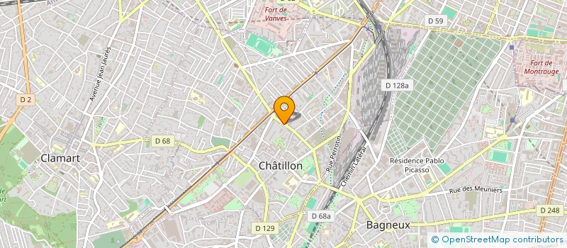 localisation de l'entreprise AFAG  CHATILLON