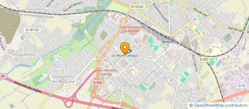 localisation de l'entreprise AFAGIS PROTECTION à BETHUNE
