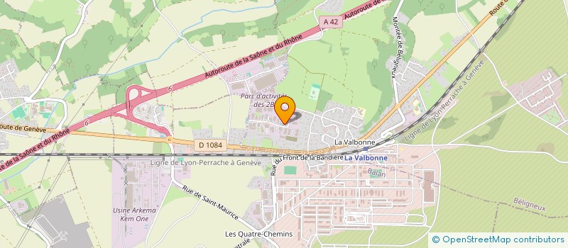 localisation de l'entreprise AFAL à BELIGNEUX