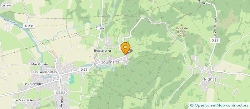 localisation de l'entreprise AFALAC AUVERGNE RHONE-ALPES (AURA)  JOURNANS