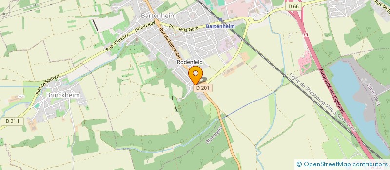 localisation de l'entreprise AFAPEI SUD ALSACE à BARTENHEIM