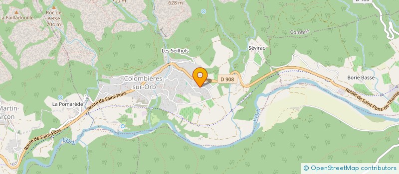localisation de l'entreprise AFAR à COLOMBIERES-SUR-ORB