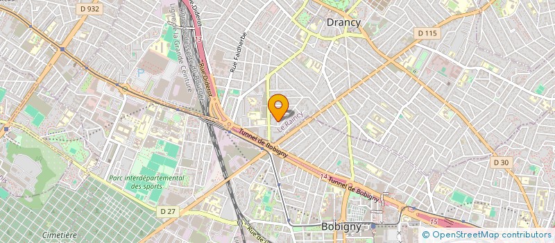 localisation de l'entreprise AFB  DRANCY