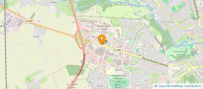 localisation de l'entreprise AFB à ARRAS