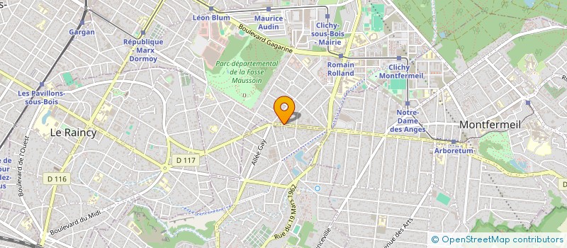 localisation de l'entreprise AFB BAT à CLICHY-SOUS-BOIS