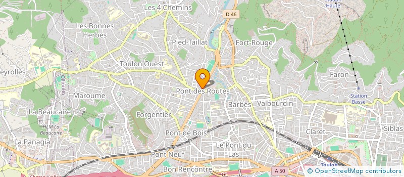 localisation de l'entreprise AFB TECH  TOULON