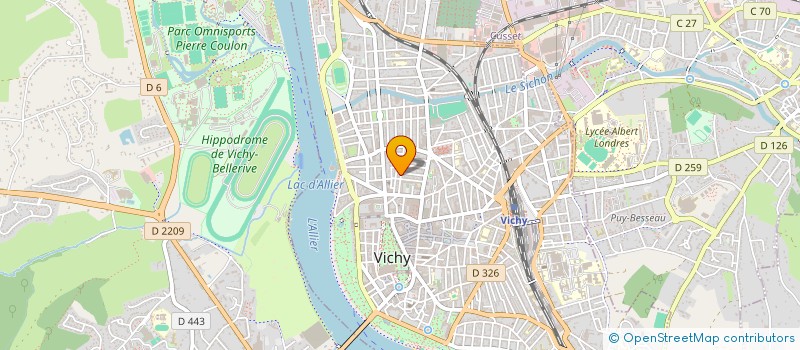 localisation de l'entreprise AFBG à VICHY