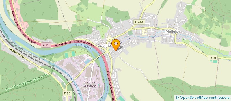 localisation de l'entreprise AFBPM  CUSTINES