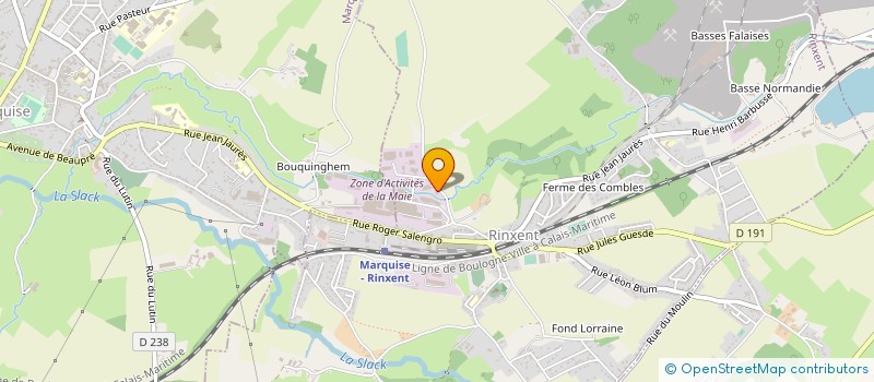 localisation de l'entreprise AFC à RINXENT