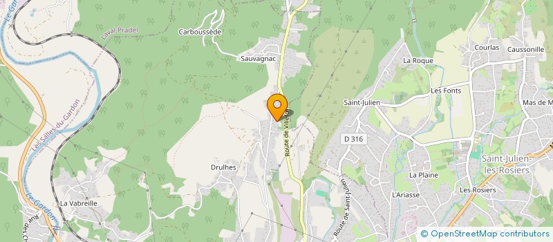 localisation de l'entreprise AFC CEVENNES MOTOS PASSIONS  SAINT-MARTIN-DE-VALGALGUES