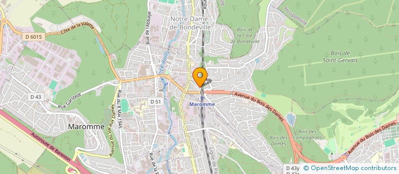 localisation de l'entreprise AFC DEPANNAGE  NOTRE-DAME-DE-BONDEVILLE