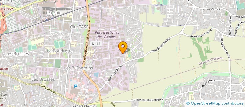 localisation de l'entreprise AFC ELECTRICITE  DECINES-CHARPIEU